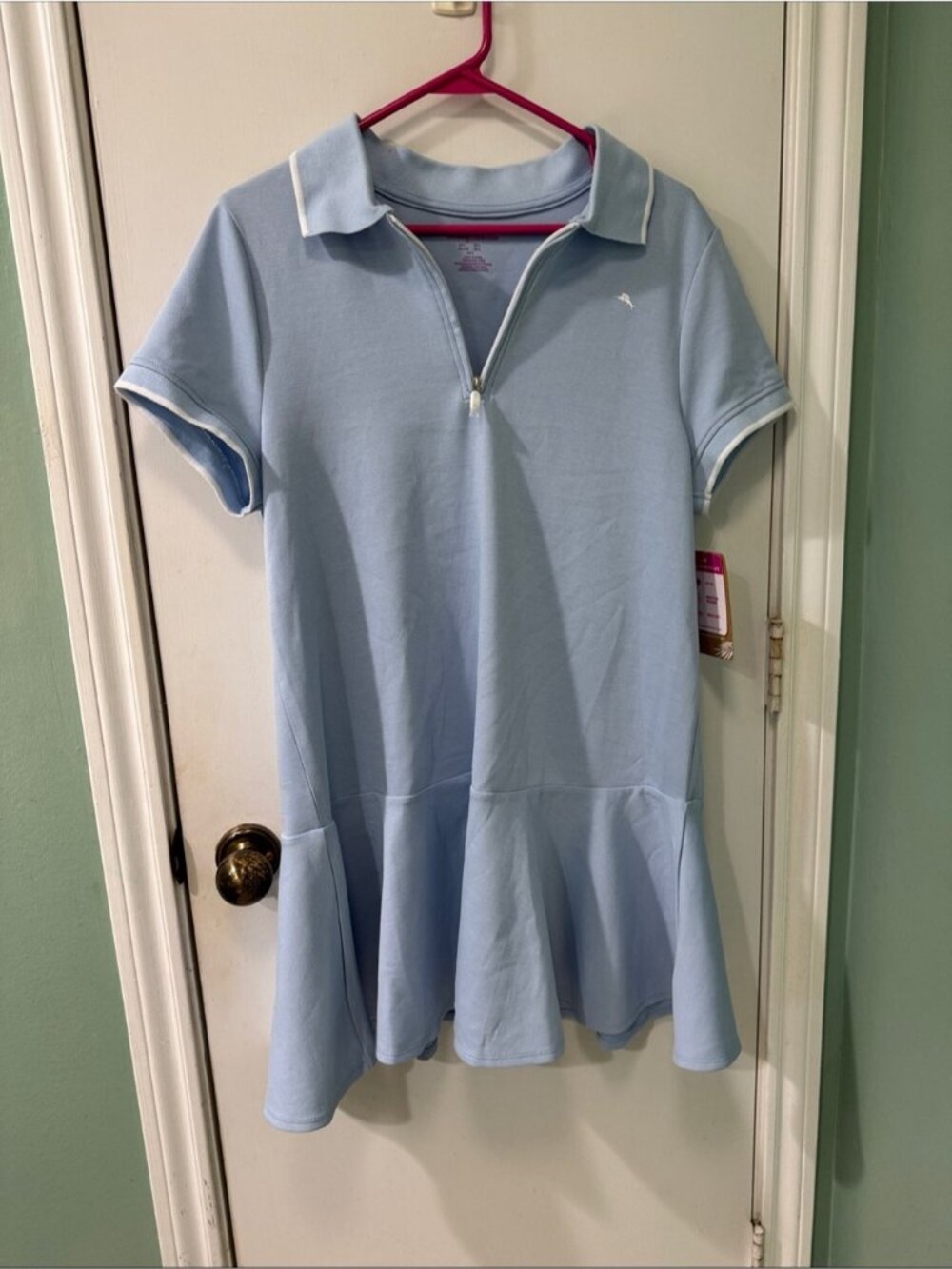 Tommy Bahama Light Blue Shirt Dress L